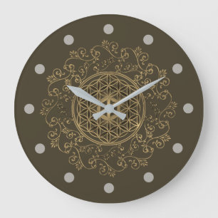 Leven - Ornamenten Mandala 2 Grote Klok