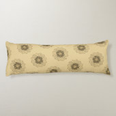 Leven - Ornamenten Mandala 2 Lichaamskussen (Achterkant)