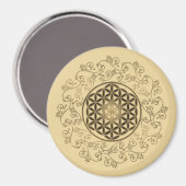 Leven -  Ornamenten Mandala 2 Magneet (Voorkant / Achterkant)