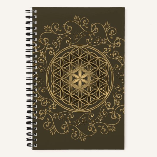 Leven -  Ornamenten Mandala 2 Notitieboek (Voorkant)