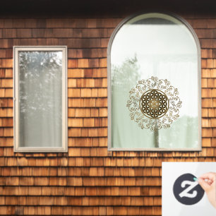 Leven - Ornamenten Mandala 2 Raamsticker