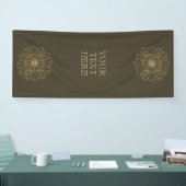 Leven -  Ornamenten Mandala 2 Spandoek (Beurs)