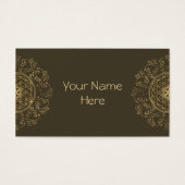 Leven - Ornamenten Mandala 2 Visitekaartje (Voorkant)