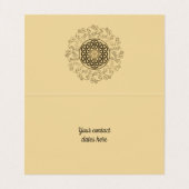 Leven -  Ornamenten Mandala 2 Visitekaartjes (Binnenkant ongevouwen)