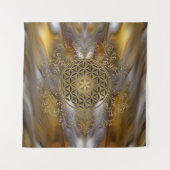 Leven -  Ornamenten Mandala 2 Wandkleed (Voorkant)