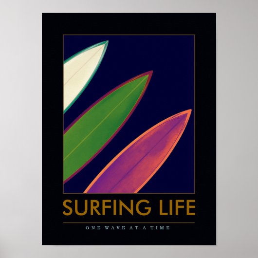 LEVEN OVERBRENGING - surfplanken, watersport Poster (Voorkant)