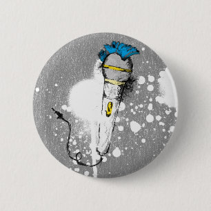 LEVEN! PUNK DUDE RONDE BUTTON 5,7 CM