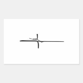 leven rechthoekige sticker