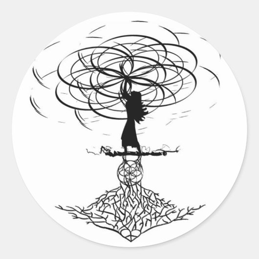 Leven Ronde Sticker (Voorkant)