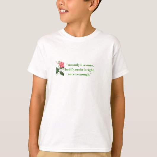 leven t-shirt (Voorkant)