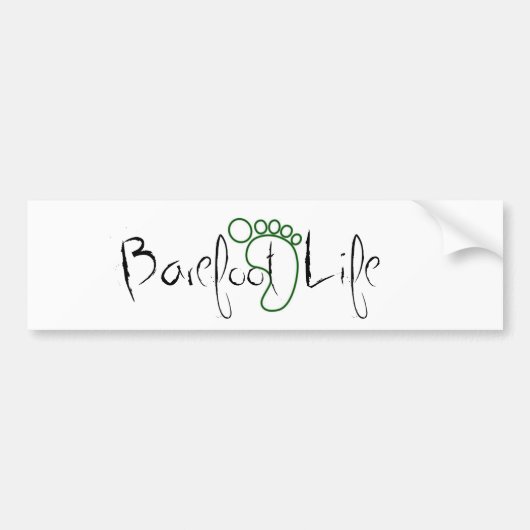 leven van barefoot 2 bumpersticker (Voorkant)