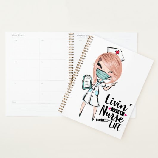 Leven van die verpleegster Kaukasische humor verpl Planner (Display)