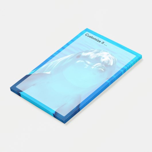 Leven van dolfijn onderwater Zee Post-it® Notes (Schuin)