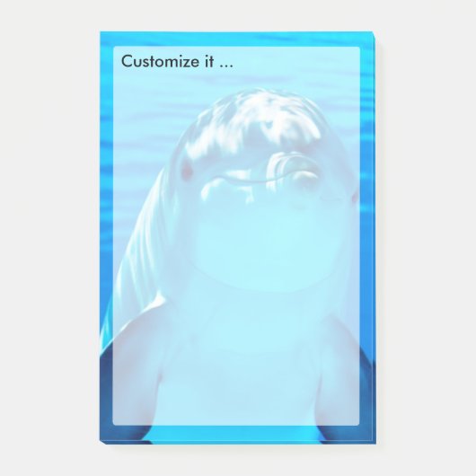 Leven van dolfijn onderwater Zee Post-it® Notes (Voorkant)