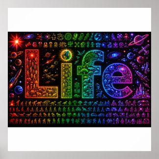Leven van een Starkind | Ruimthema Schuimkartonpri Poster