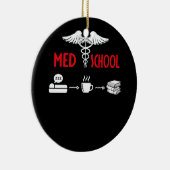 Leven van een student geneeskunde keramisch ornament (Rechts)