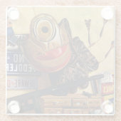 Leven van jongens glazen onderzetter (Achterkant)