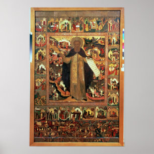 Leven van Sint Sergius of Radonesh, 1640 Poster