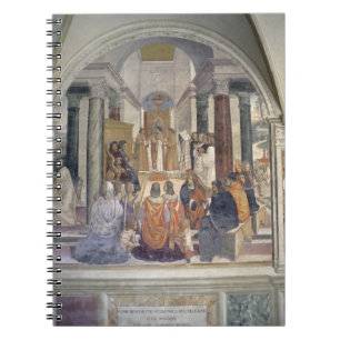 Leven van St. Benedict (fresco) (detail) Notitieboek
