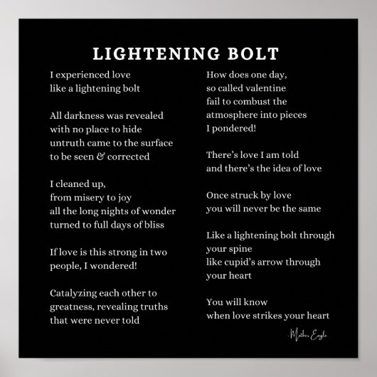 Leven van tegenspraak aanmoedigingsgedicht poster (Voorkant)