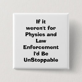 leven vierkante button 5,1 cm