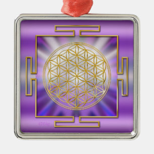Leven Yantra Metalen Ornament