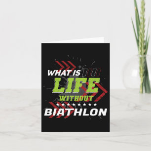 Leven Zonder Biatlon Funny Sports Humor Games Bia Kaart