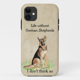 Leven zonder Duitse Herdershonden Leuk citaat iPhone 11 Hoesje