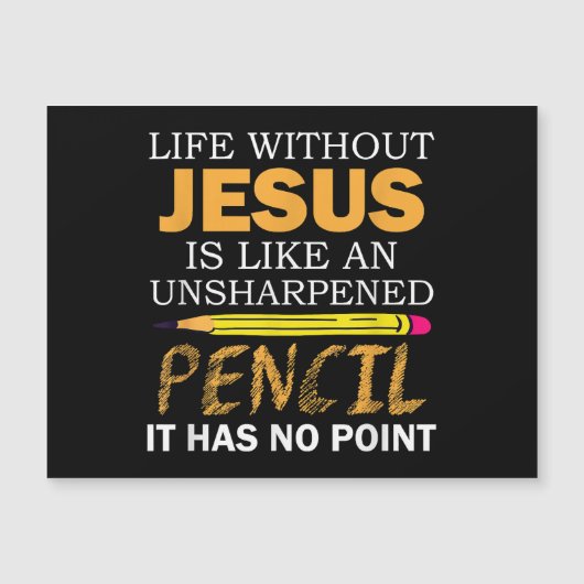 Leven zonder Jezus Funny Christelijk geloof (Voorkant)