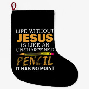 Leven Zonder Jezus Grappig Christelijk Religieus G Grote Kerstsok