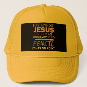 Leven Zonder Jezus Grappig Christelijk Religieus G Trucker Pet