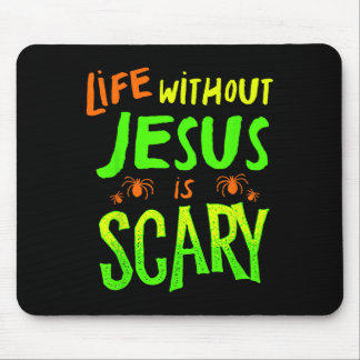 Leven zonder Jezus is eng Fall Christian Halloween Muismat