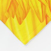 Leven - Zonnebloem #3 Fleece Deken (Hoek)