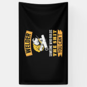 Levenaar dat iemand gebouwd is die je niet kunt spandoek (Verticaal)