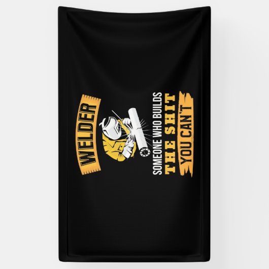 Levenaar dat iemand gebouwd is die je niet kunt spandoek (Verticaal)