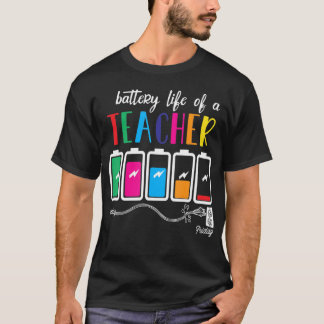 Levenbatterij voor een Thanksgiving met kerstmis v T-shirt