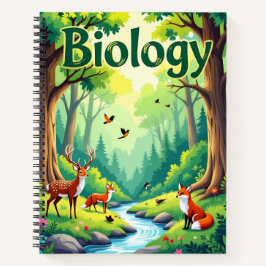 Levend Biologie Bosdieren Notitieboek - Persoonlij