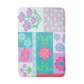 Levend Bloeiend Bloemendesign Badmat (Voorkant Verticaal)