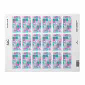 Levend Bloeiend Bloemendesign Etiket (Full Sheet)