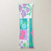 Levend Bloeiend Bloemendesign Lichaamskussen (Achterkant (Verticaal))