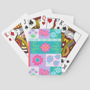 Levend Bloeiend Bloemendesign Pokerkaarten