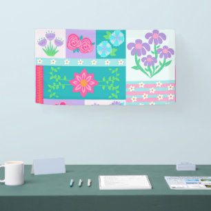 Levend Bloeiend Bloemendesign Spandoek