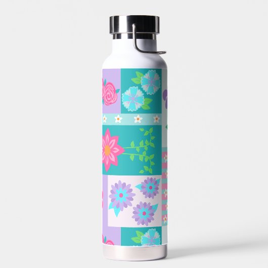 Levend Bloeiend Bloemendesign Waterfles (Links)