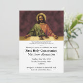 Levend brood eerste gemeenschap kaart (Staand voorkant)