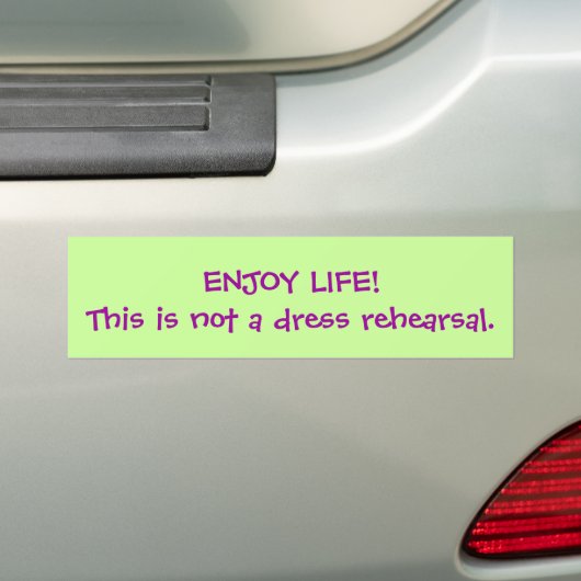 LEVEND. BUMPERSTICKER (Op auto)