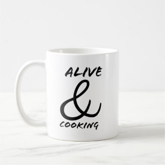Levend en koken koffiemok