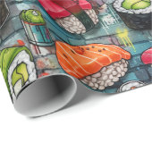 Levend Graffiti Sushi Inpakpapier (Rol Hoek)