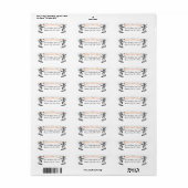 levend koraal etiket (Full Sheet)