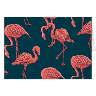Levend koraal flamingo patroon