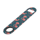 Levend koraal flamingo patroon speed flessenopener (Voorkant Gekanteld)